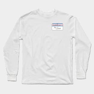 Hi my pronouns are - xe xem - trans pride Long Sleeve T-Shirt